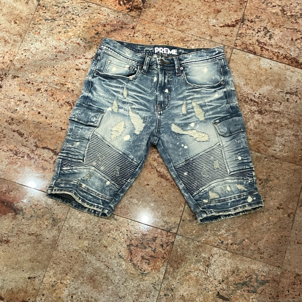 Mens denim shorts